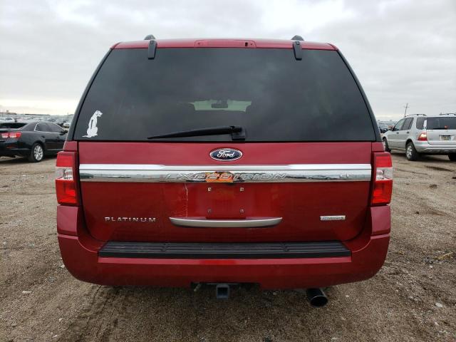 1FMJK1MT2GEF14482 - 2016 FORD EXPEDITION EL PLATINUM RED photo 6