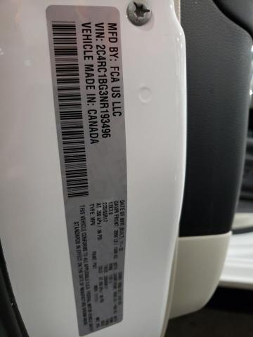 2C4RC1BG3NR193496 - 2022 CHRYSLER PACIFICA TOURING L Ağ foto 13