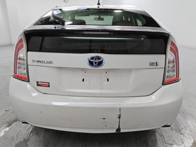 JTDKN3DUXC5446690 - 2012 TOYOTA PRIUS WHITE photo 6
