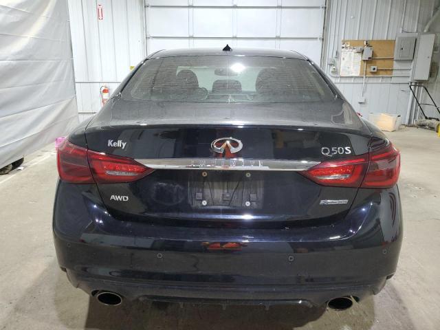 JN1EV7AR3KM591498 - 2019 INFINITI Q50 LUXE BLACK photo 6