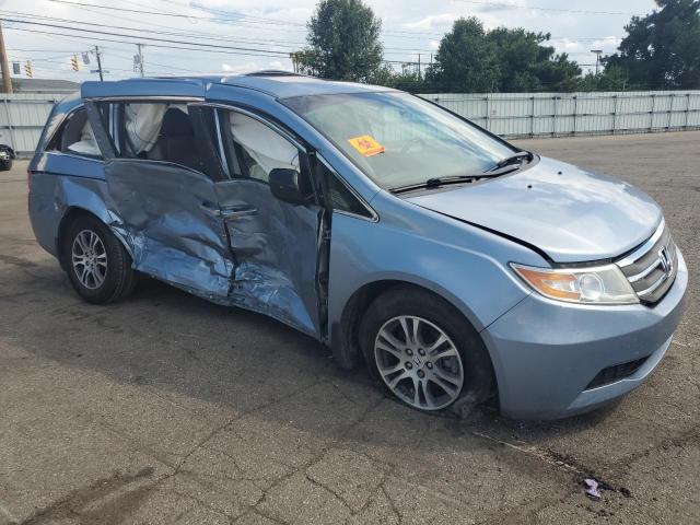 5FNRL5H60DB069394 - 2013 HONDA ODYSSEY EXL BLUE photo 4