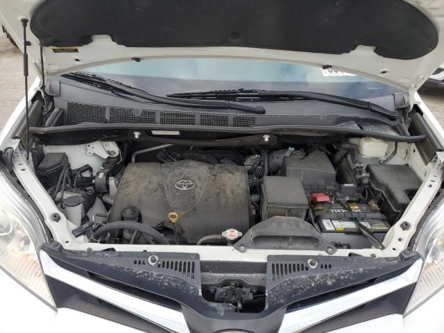 5TDKZ3DC9KS997553 - 2019 TOYOTA SIENNA LE Սպիտակ լուսանկար 12