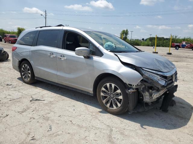 5FNRL6H77MB030851 - 2021 HONDA ODYSSEY EXL SILVER photo 4