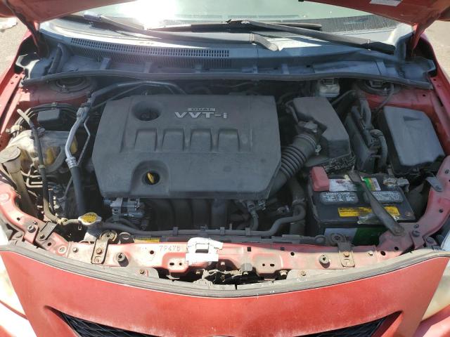 2T1BU4EE4AC496730 - 2010 TOYOTA COROLLA BASE RED photo 11