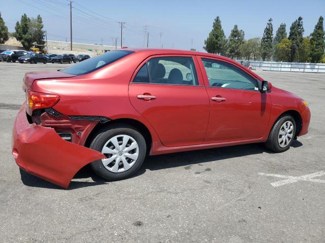 2T1BU4EE4AC496730 - 2010 TOYOTA COROLLA BASE RED photo 3
