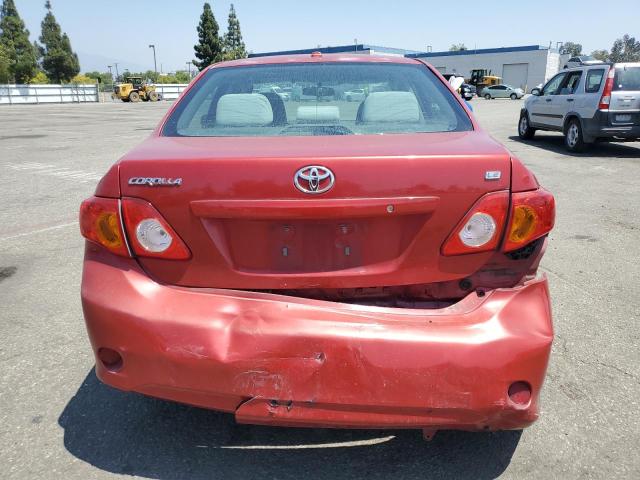 2T1BU4EE4AC496730 - 2010 TOYOTA COROLLA BASE RED photo 6