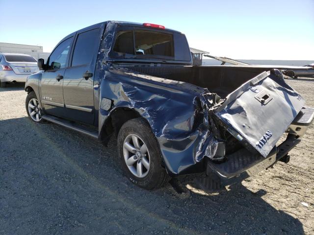 1N6AA0EDXDN312734 - 2013 NISSAN TITAN S GRAY photo 2