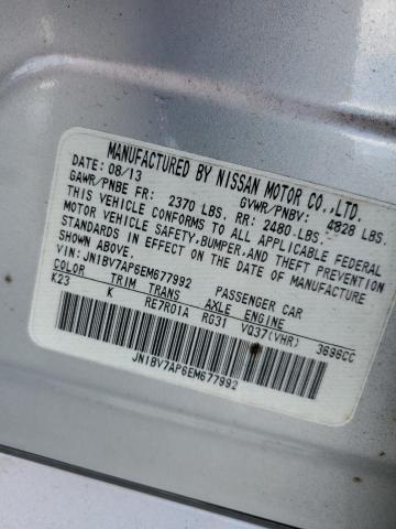 JN1BV7AP6EM677992 - 2014 INFINITI Q50 BASE Gümüş foto 13