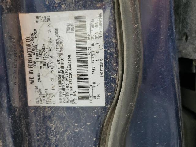 1FMEU73E26UA02808 - 2006 FORD EXPLORER XLT BLUE photo 13