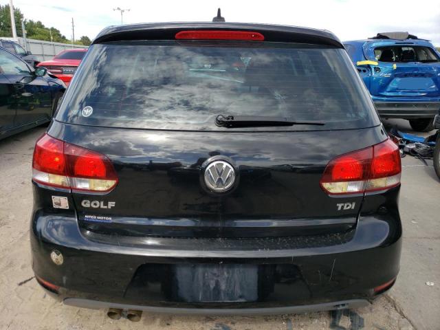 WVWNM7AJ9CW148367 - 2012 VOLKSWAGEN GOLF BLACK photo 6