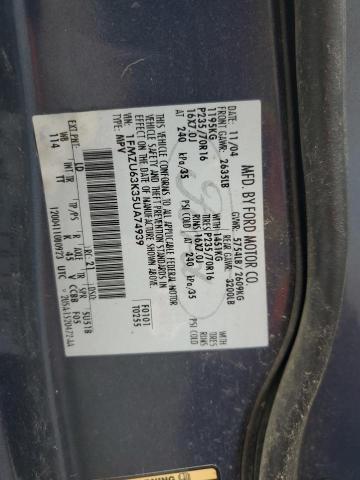 1FMZU63K35UA74939 - 2005 FORD EXPLORER XLT 蓝色 照片 13