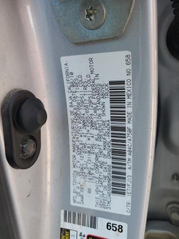 3TMLU4EN8BM058466 - 2011 TOYOTA TACOMA DOUBLE CAB 银色 照片 12