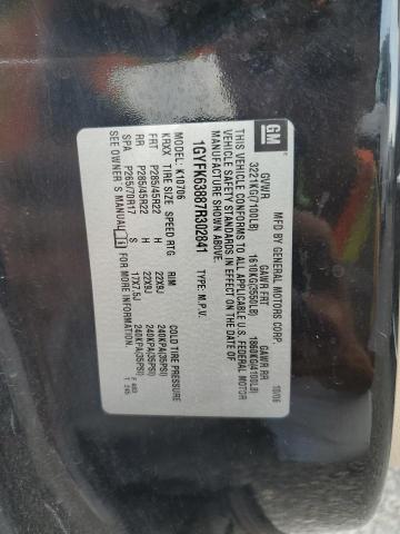 1GYFK63887R302841 - 2007 CADILLAC ESCALADE LUXURY BLACK photo 13