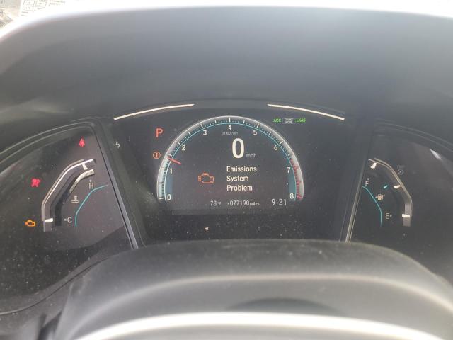 2HGFC2F63LH521837 - 2020 HONDA CIVIC LX GRAY photo 9