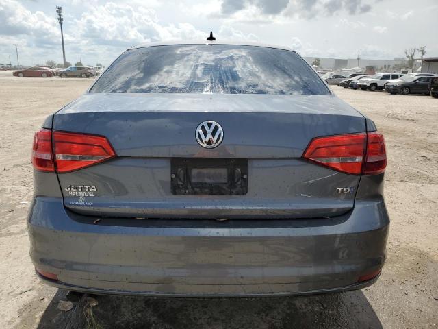 3VW3A7AJ2FM304914 - 2015 VOLKSWAGEN JETTA TDI GRAY photo 6