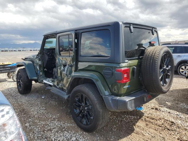 1C4JJXP65NW178429 - 2022 JEEP WRANGLER U SAHARA 4XE GREEN photo 2