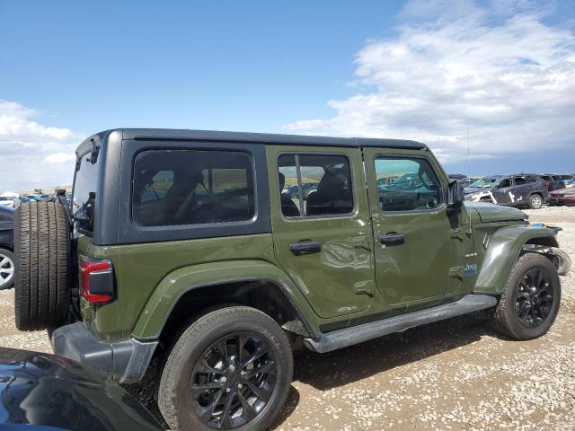 1C4JJXP65NW178429 - 2022 JEEP WRANGLER U SAHARA 4XE GREEN photo 3