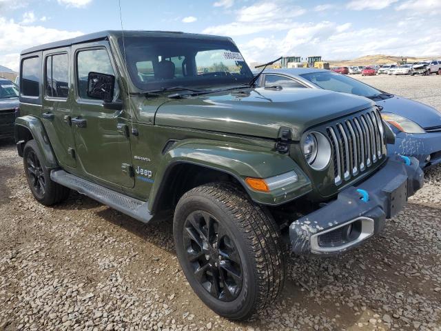 1C4JJXP65NW178429 - 2022 JEEP WRANGLER U SAHARA 4XE GREEN photo 4