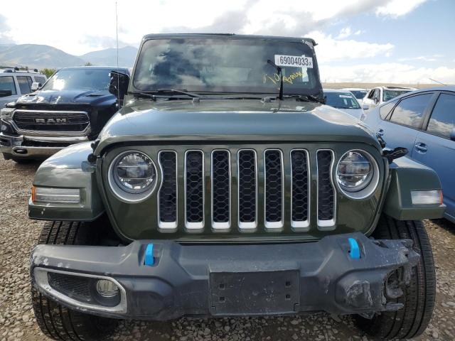 1C4JJXP65NW178429 - 2022 JEEP WRANGLER U SAHARA 4XE GREEN photo 5