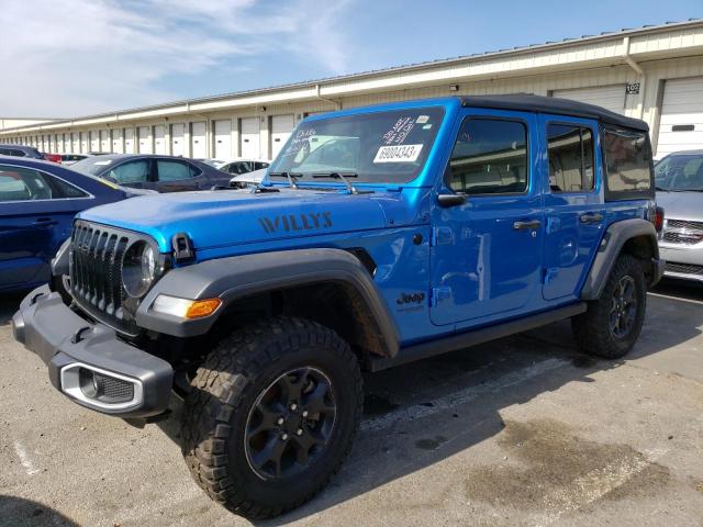 1C4HJXDM7NW273172 - 2022 JEEP WRANGLER U SPORT Կապույտ լուսանկար 1