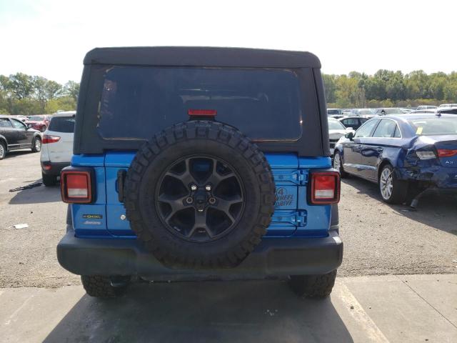 1C4HJXDM7NW273172 - 2022 JEEP WRANGLER U SPORT Կապույտ լուսանկար 6