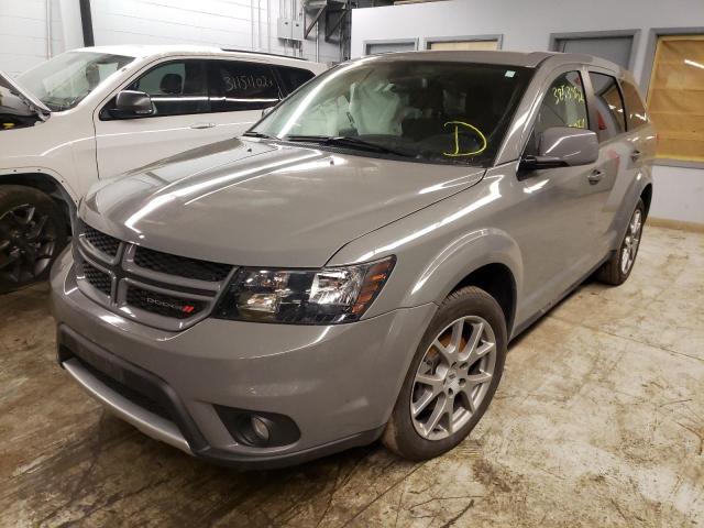 3C4PDDEGXKT759115 - 2019 DODGE JOURNEY GT GRAY photo 2