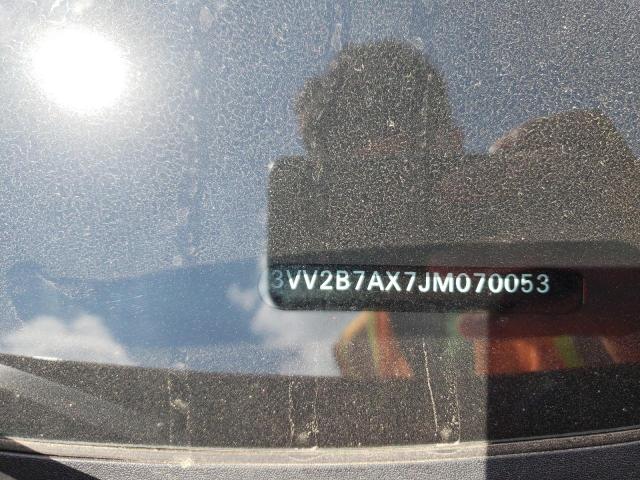 3VV2B7AX7JM070053 - 2018 VOLKSWAGEN TIGUAN SE Turuncu fotoğraf 12