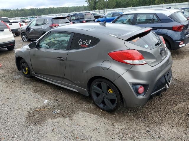 KMHTC6AE6DU139867 - 2013 HYUNDAI VELOSTER TURBO GRAY photo 2