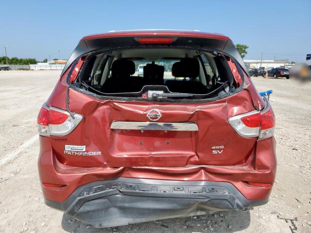5N1AR2MN4FC690799 - 2015 NISSAN PATHFINDER S წითელი ფოტო 6