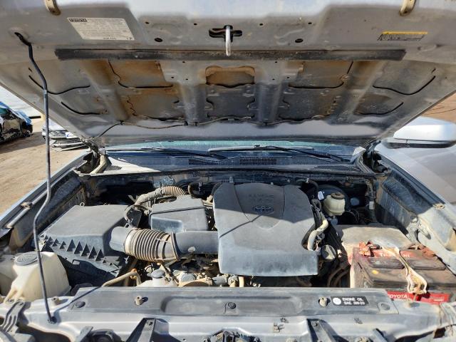 3TMCZ5AN4JM185291 - 2018 TOYOTA TACOMA DOUBLE CAB SILVER photo 11