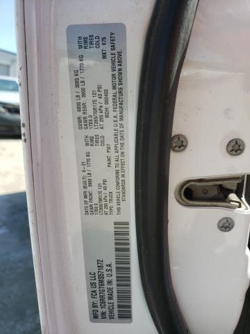 1C6RR7GT6MS571872 - 2021 RAM 1500 CLASS SLT თეთრი ფოტო 12