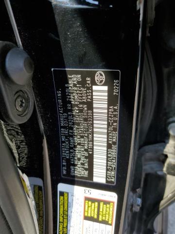 4T1B61HK7KU763398 - 2019 TOYOTA CAMRY XSE Սև լուսանկար 12