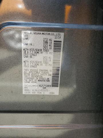 5N1AR2MM9FC627589 - 2015 NISSAN PATHFINDER S ნაცრისფერი ფოტო 13