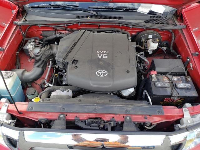 5TEUU42N99Z628321 - 2009 TOYOTA TACOMA ACCESS CAB წითელი ფოტო 11