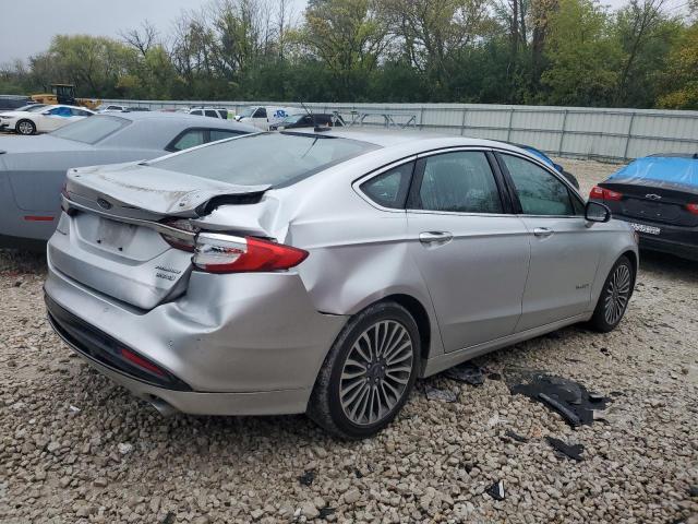 3FA6P0RU4JR155735 - 2018 FORD FUSION TITANIUM/PLATINUM HEV SILVER photo 3