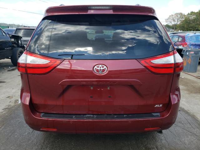 5TDYK3DC5FS652508 - 2015 TOYOTA SIENNA XLE MAROON photo 6