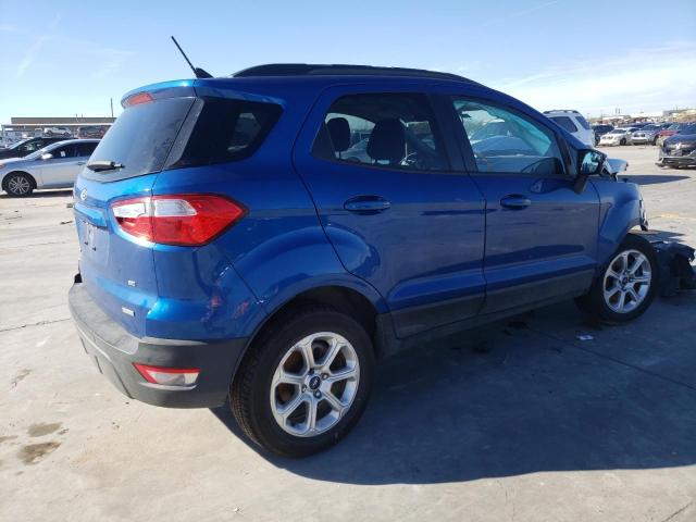 MAJ3S2GE4LC369358 - 2020 FORD ECOSPORT SE BLUE photo 3