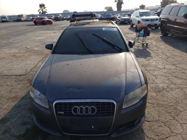 WAUKF78E18A121607 - 2008 AUDI A4 2.0T AVANT QUATTRO GRAY photo 5