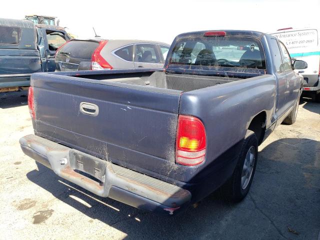 1B7GL22X7XS298363 - 1999 DODGE DAKOTA BLUE photo 3