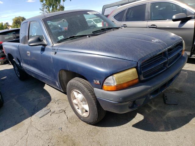 1B7GL22X7XS298363 - 1999 DODGE DAKOTA BLUE photo 4