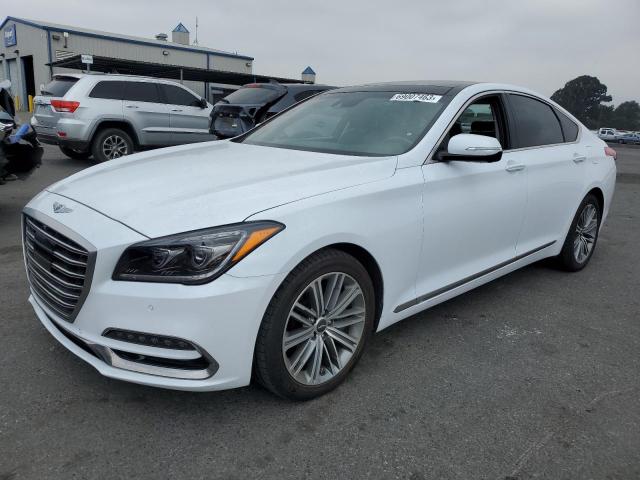 KMHGN4JE0JU257635 - 2018 GENESIS G80 BASE WHITE photo 1