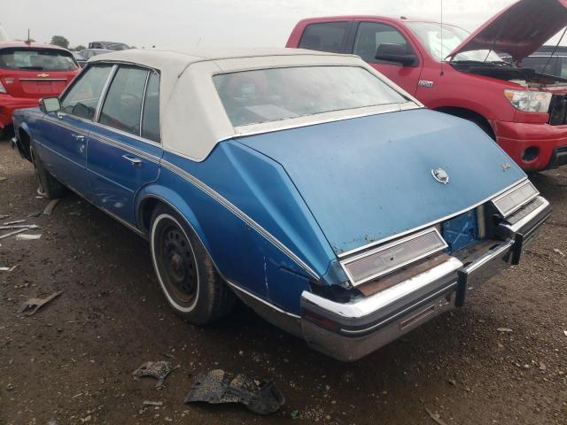 1G6KS6984FE833152 - 1985 CADILLAC SEVILLE BLUE photo 2