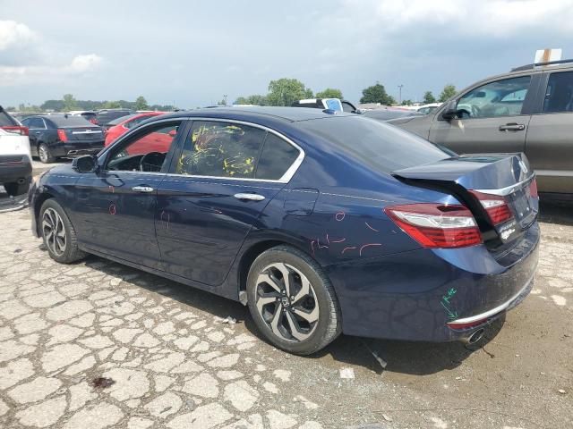 1HGCR3F80HA009693 - 2017 HONDA ACCORD EXL BLUE photo 2