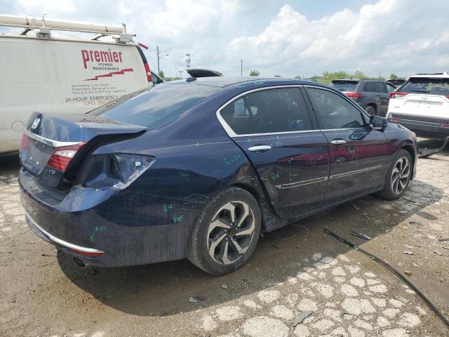 1HGCR3F80HA009693 - 2017 HONDA ACCORD EXL BLUE photo 3