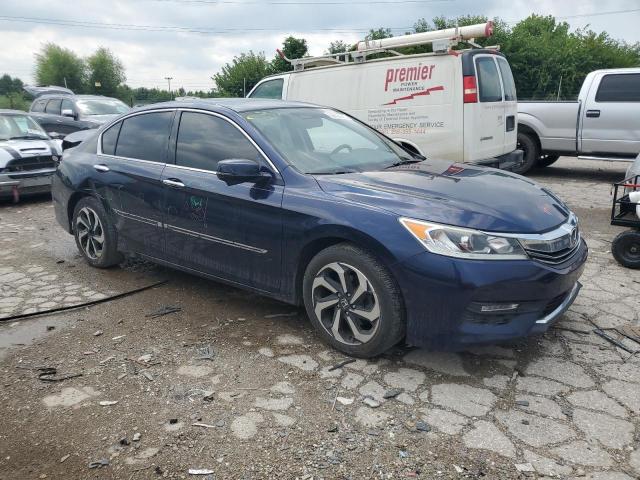 1HGCR3F80HA009693 - 2017 HONDA ACCORD EXL BLUE photo 4