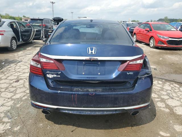 1HGCR3F80HA009693 - 2017 HONDA ACCORD EXL BLUE photo 6