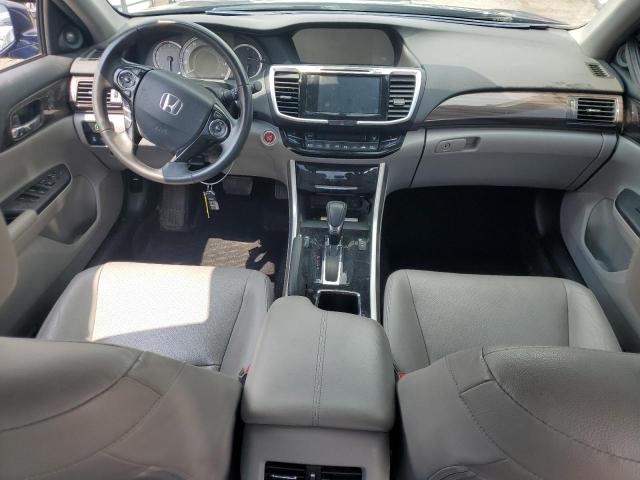 1HGCR3F80HA009693 - 2017 HONDA ACCORD EXL BLUE photo 8