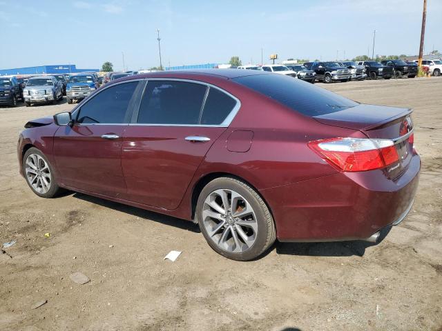 1HGCR2F55FA148182 - 2015 HONDA ACCORD SPORT BURGUNDY photo 2