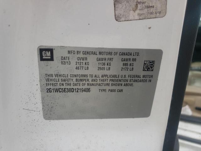 2G1WC5E38D1219406 - 2013 CHEVROLET IMPALA LTZ თეთრი ფოტო 12