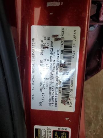 JM1BL1SG3A1243023 - 2010 MAZDA 3 I RED photo 13